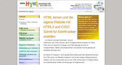 Desktop Screenshot of html-seminar.de